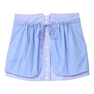 $250 Thakoon cotton overlay striped mini skirt NWT